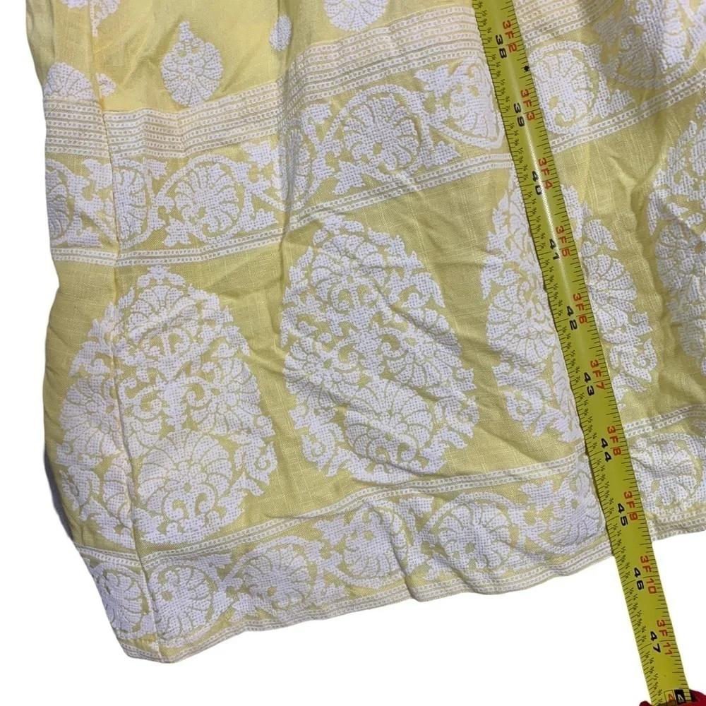 Avaasa Yellow Leaf Print Oversized Lagenlook Rayon Dress Boho Chic XL - Picture 9 of 9